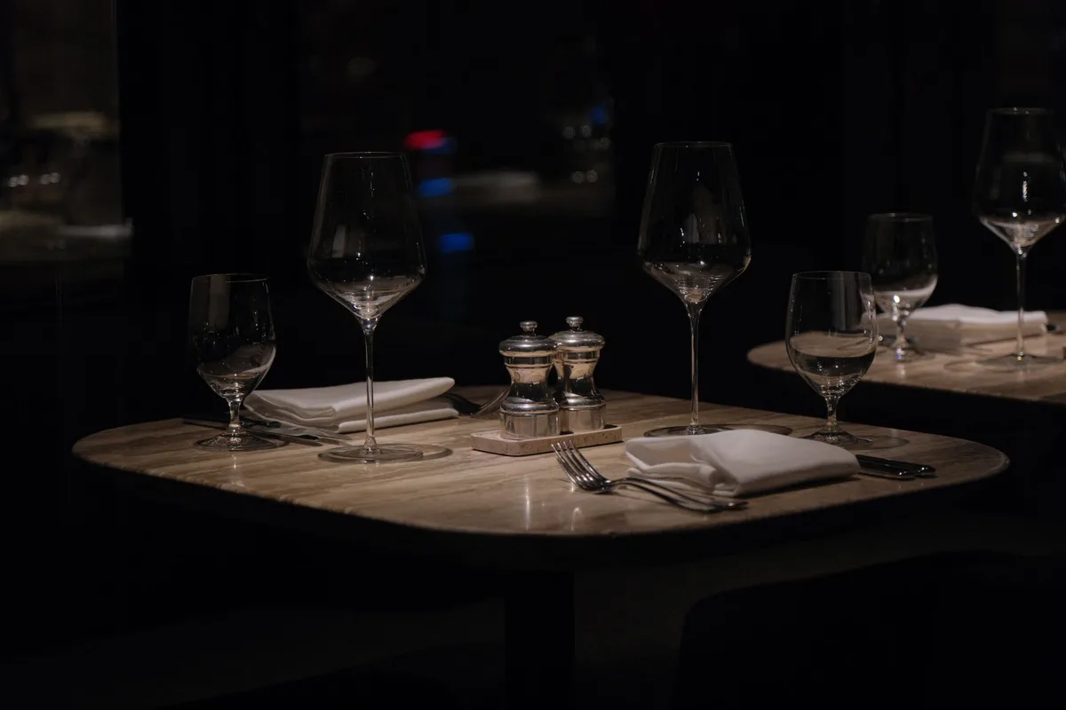The dining room